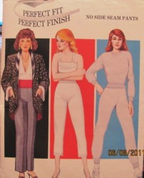 112 NO SIDE SEAM PANTS, PANT LINERS LENGTHS PATTERN 29-44'' HIP